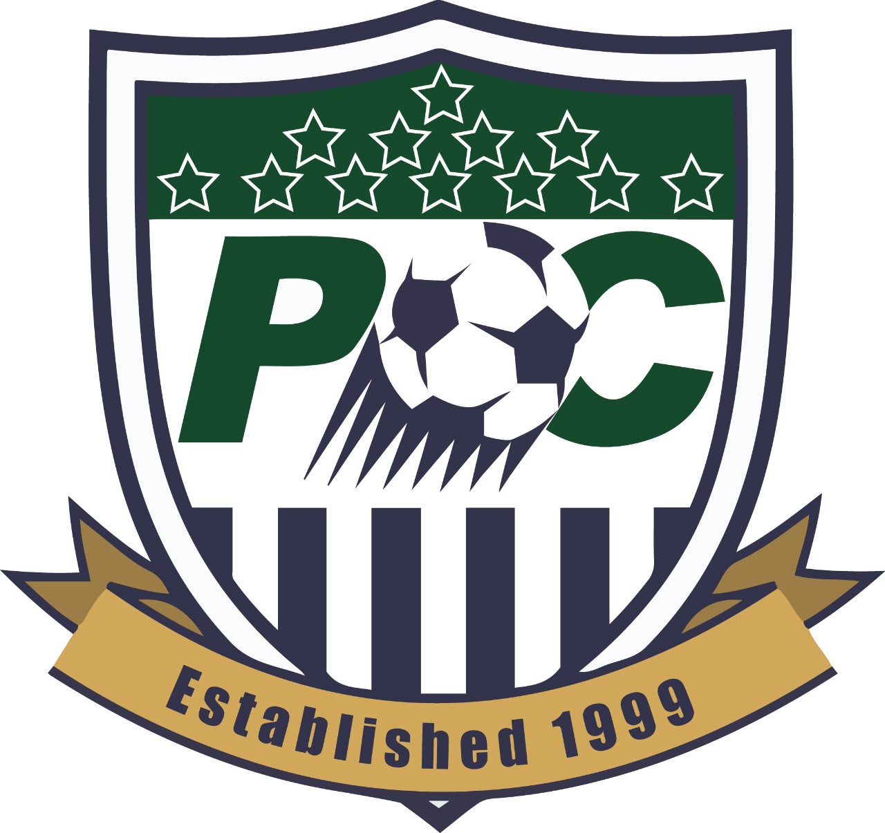 Pine Creek Girls Soccer Logo, "Established 1999"
